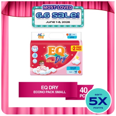 EQ - Dry Disposable Baby Diapers S 40s