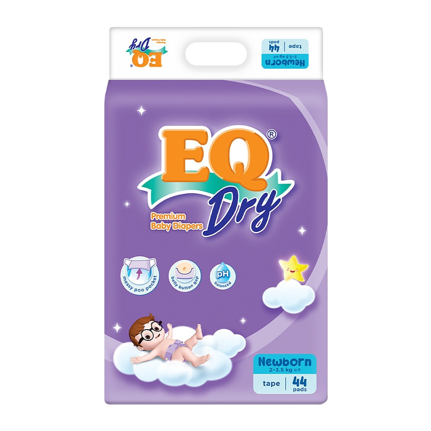 Dry Disposable Baby Diapers Newborn 44s