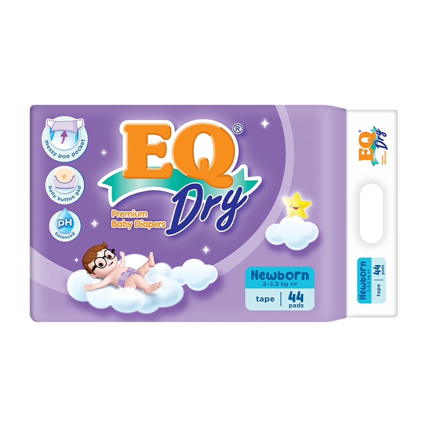 Dry Disposable Baby Diapers Newborn 44s