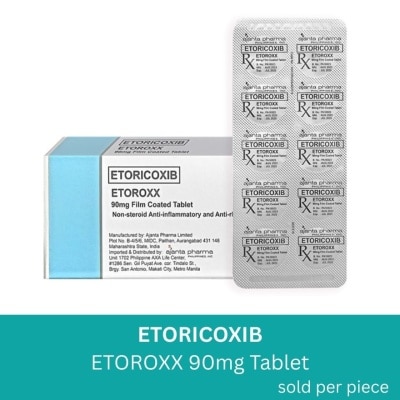 ETOROXX ETOROXX 90mg Film Coated Tablet Sold Per Piece [PRESCRIPTION REQUIRED]