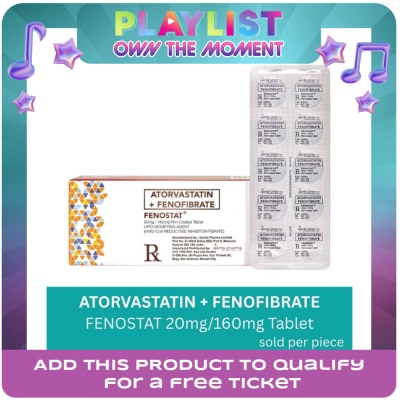 FENOSTAT - Atorvastatin 20mg Fenofibrate 160mg 1 Tablet [PRESCRIPTION REQUIRED]