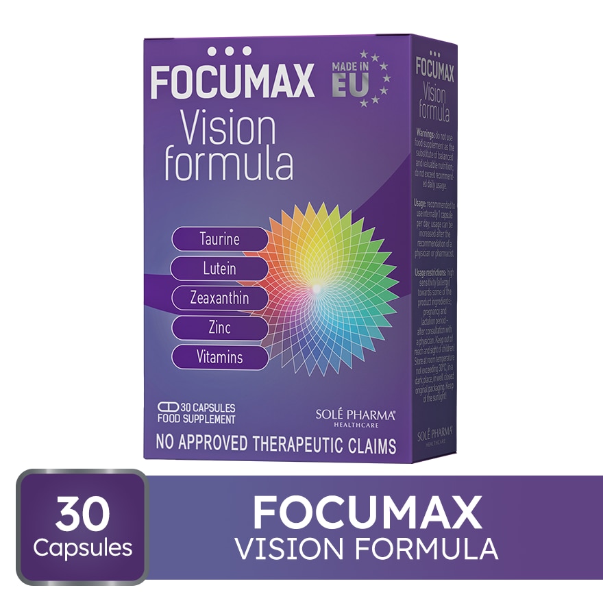Focumax Vision Formula 30 Capsules