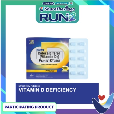 FORTI D FORTI D FORTI D 2000IU Colecalciferol Vitamin D3 Softgel Capsule Sold Per Piece image