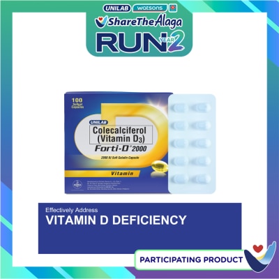 FORTI D FORTI D FORTI D 2000IU Colecalciferol Vitamin D3 Softgel Capsule Sold Per Piece image