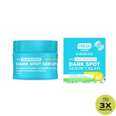 FRESH FRESH Skinlab Jeju Aloe Ice 3 in 1 Niacinamide Dark Spot Serum Cream SPF 30 40ml