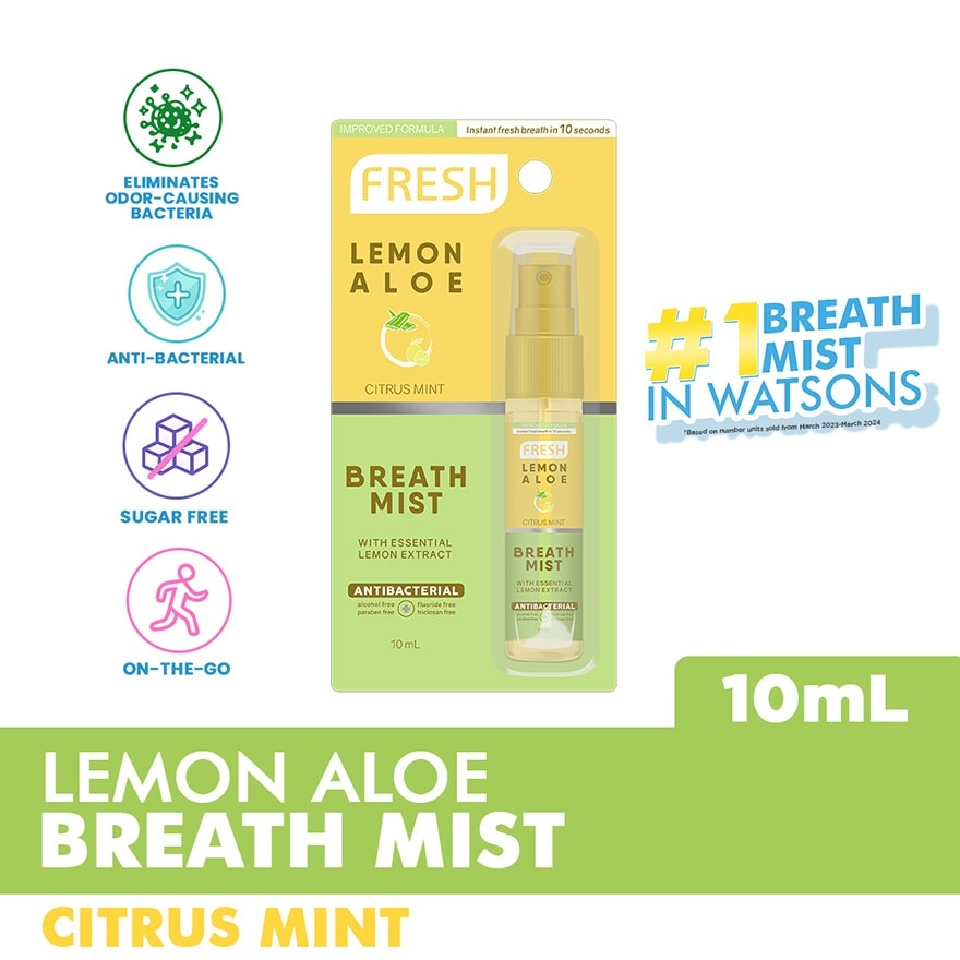 Lemon Aloe Breath Mist 10ml