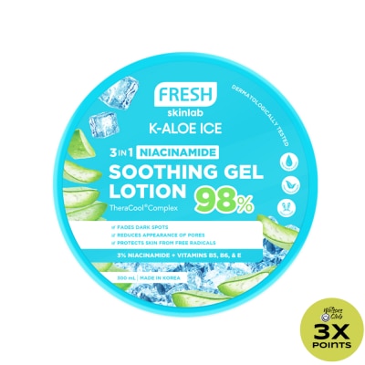 FRESH FRESH K Aloe Ice 3 in 1 Niacinamide Soothing Gel Lotion 300ml