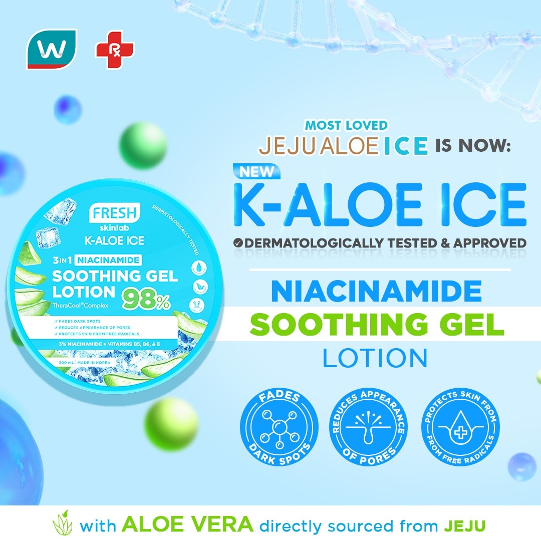 FRESH K Aloe Ice 3 in 1 Niacinamide Soothing Gel Lotion 300ml