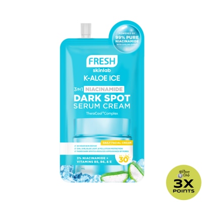 FRESH FRESH Skinlab K-Aloe Ice 3 in 1 Niacinamide Dark Spot Serum Cream SPF 30 10ml