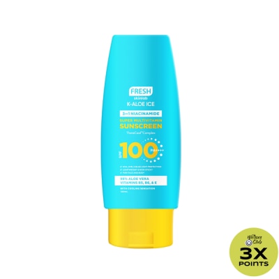 FRESH FRESH K Aloe Ice 3 in 1 Niacinamide Super Multivitamin Sunscreen SPF100 100ml