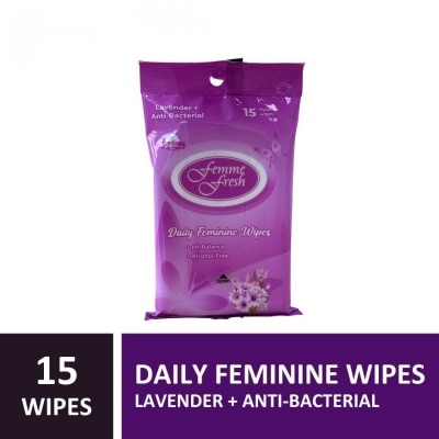 FEMME FRESH FEMME FRESH Daily Feminine Wipes Lavender + Antibacterial