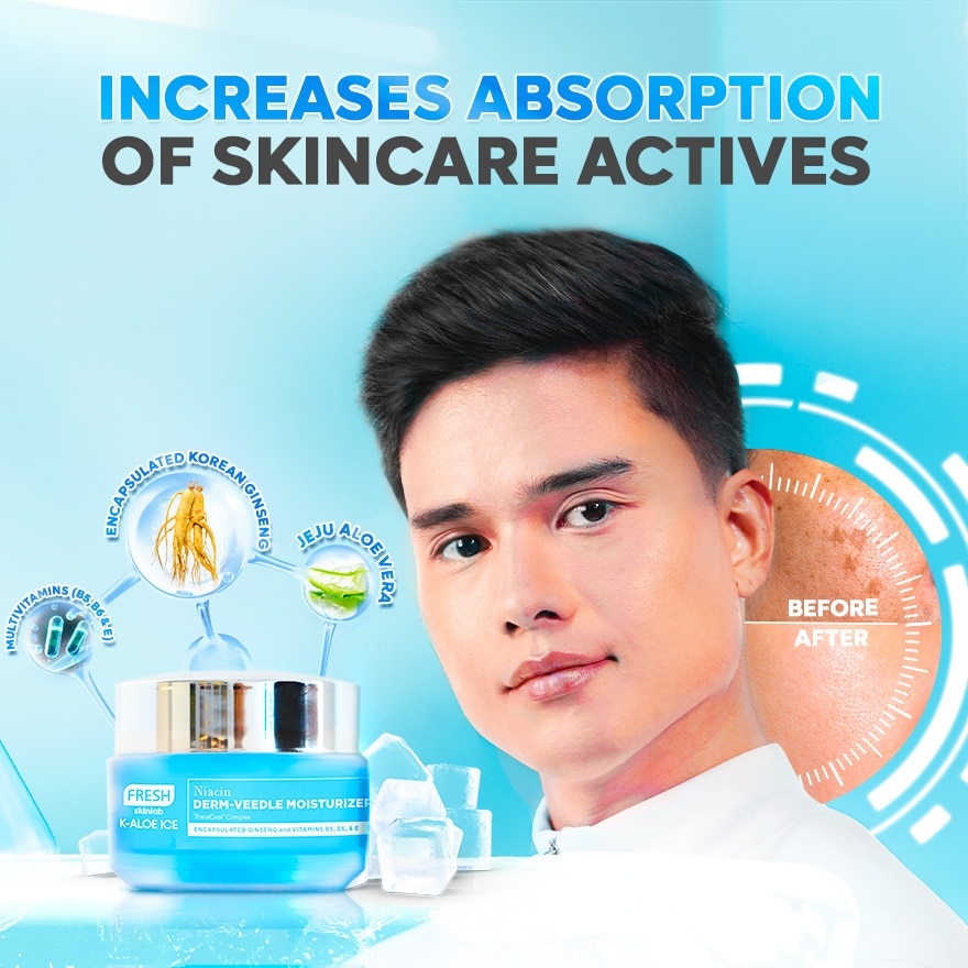 FRESH Skinlab K-Aloe Ice Niacin Microneedle Moisturizer Shot 100 50g