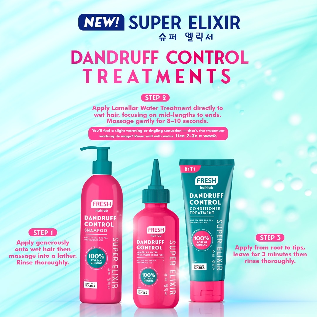 FRESH Hairlab Dandruff Control Shampoo Super Elixir 450ml