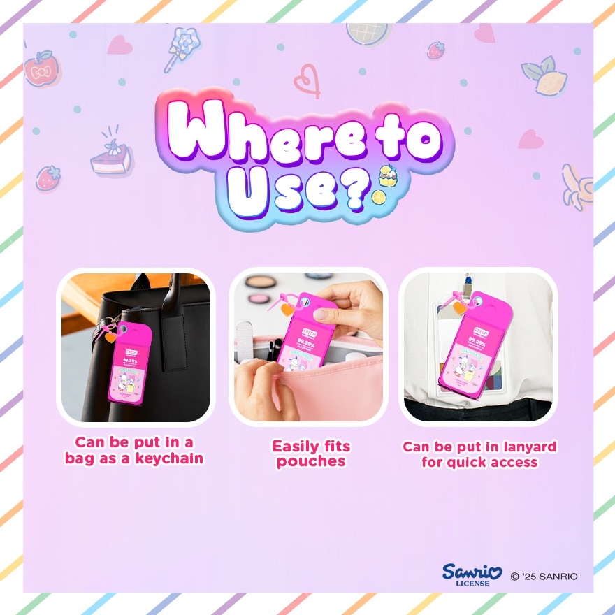 FRESH Alcospray Sanrio Characters with Free Silicone Holder 60ml