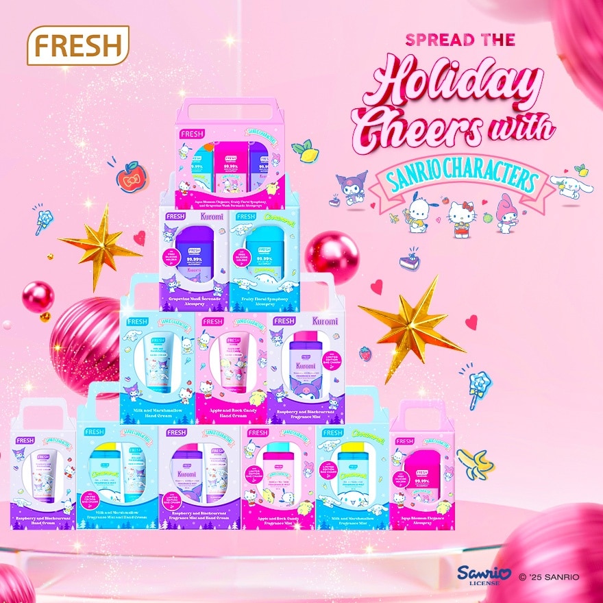 FRESH Alcospray Sanrio Characters with Free Silicone Holder 60ml