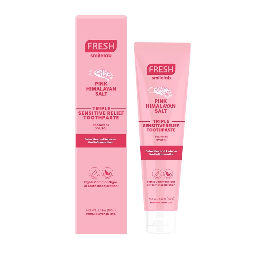 FRESH Smilelab Triple Sensitive Pink Himalayan Toothpaste 100g