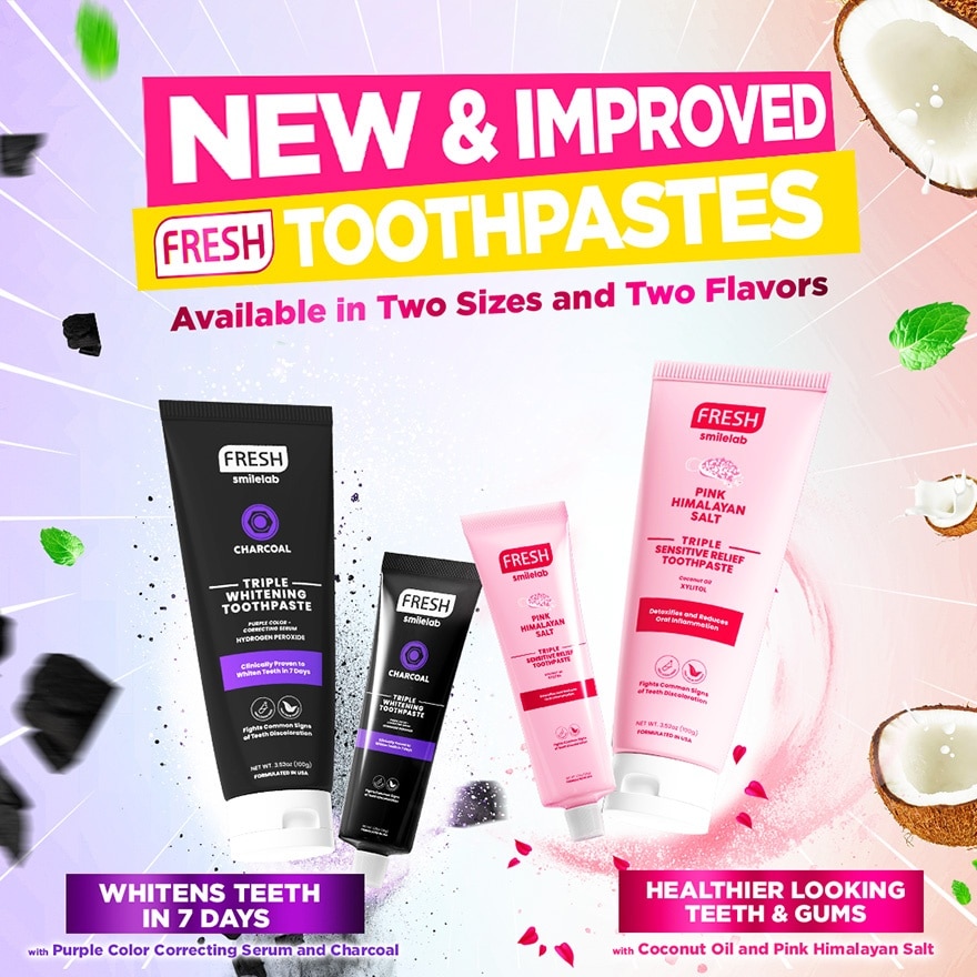 FRESH Smilelab Triple Sensitive Pink Himalayan Toothpaste 100g