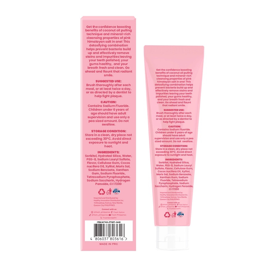 FRESH Smilelab Triple Sensitive Pink Himalayan Toothpaste 100g