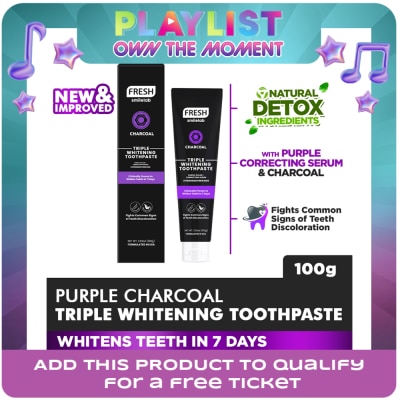 FRESH - FRESH Smilelab Triple Whitening Purple Charcoal Toothpaste 100g