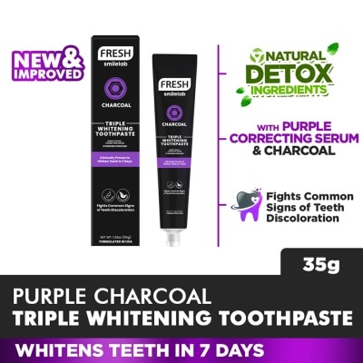 FRESH - FRESH Smilelab Triple Whitening Purple Charcoal Toothpaste 35g