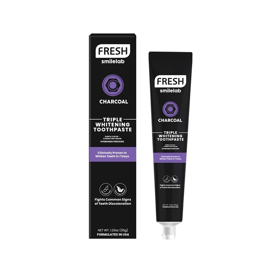 FRESH Smilelab Triple Whitening Purple Charcoal Toothpaste 35g image