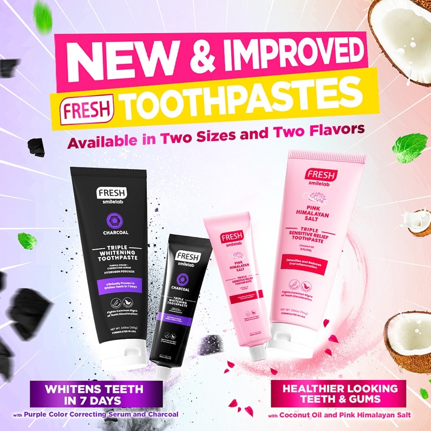 FRESH Smilelab Triple Sensitive Relief Pink Himalayan Toothpaste 35g