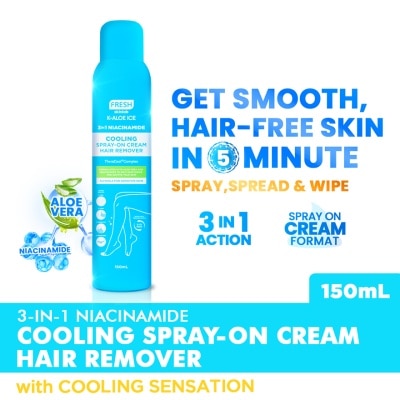 FRESH FRESH Skinlab K-Aloe Ice 3 in 1 Niacinamide Cooling Spray-On Cream Hair Remover 150ml