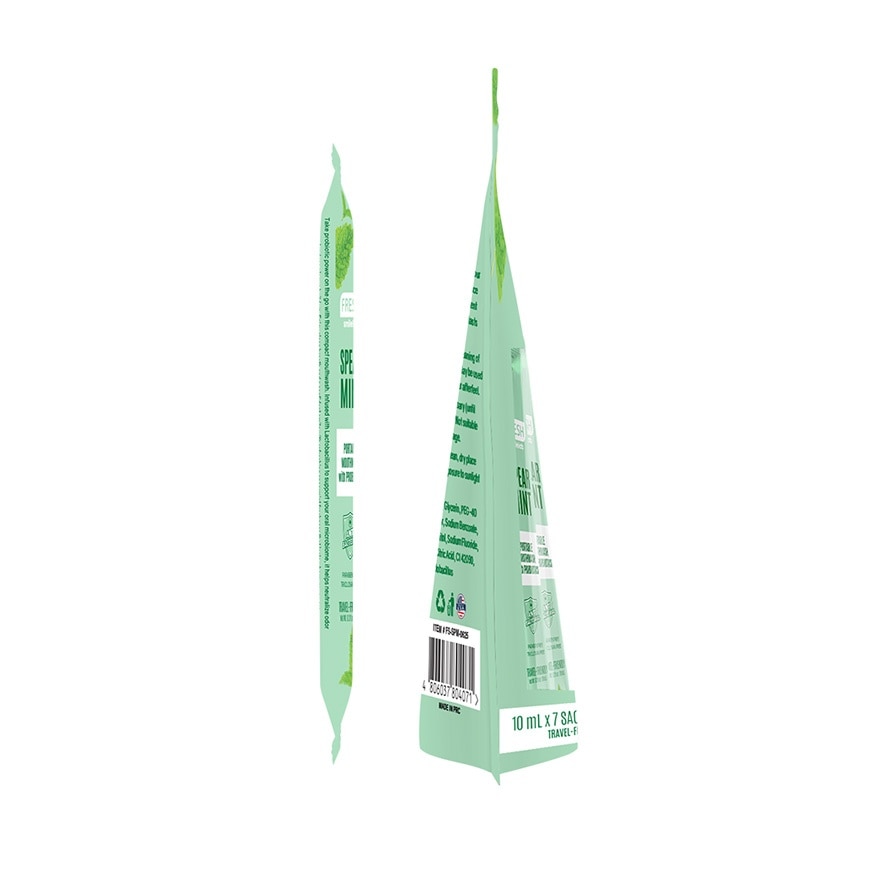 FRESH Smilelab Portable Mouthwash Spearmint 10ml x 7 Sachet