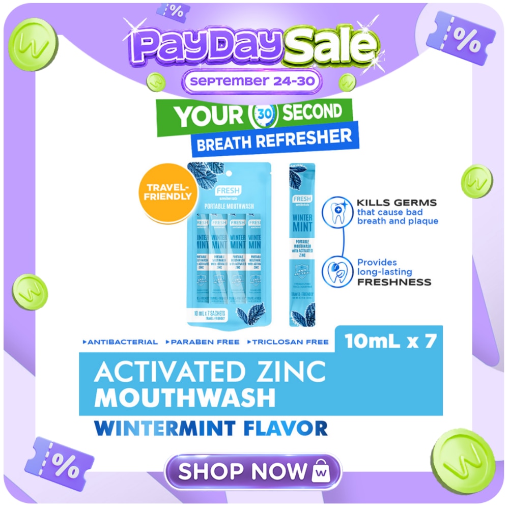 FRESH Smilelab Portable Mouthwash Wintermint 10ml x 7 Sachet image