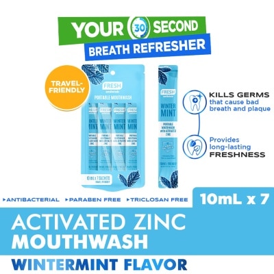 FRESH FRESH Smilelab Portable Mouthwash Wintermint 10ml x 7 Sachet