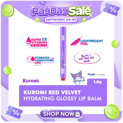 FRESH FRESH Kbeautylab Kuromi Red Velvet Hydrating Glossy Lip Balm image