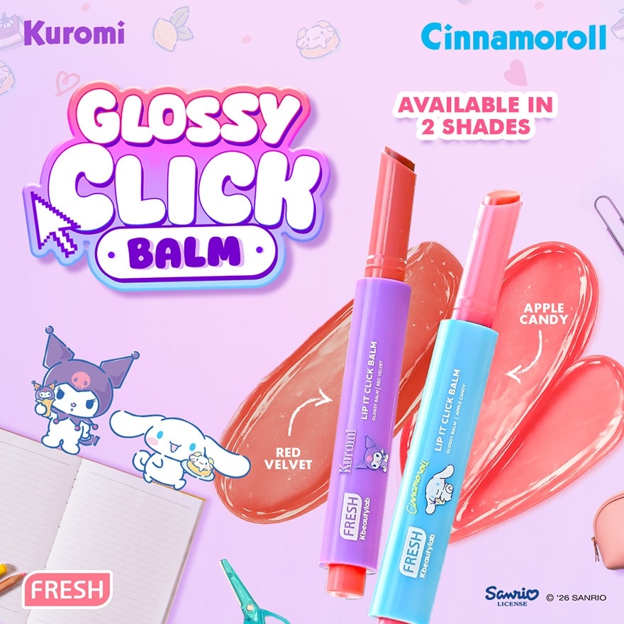FRESH Kbeautylab Kuromi Red Velvet Hydrating Glossy Lip Balm