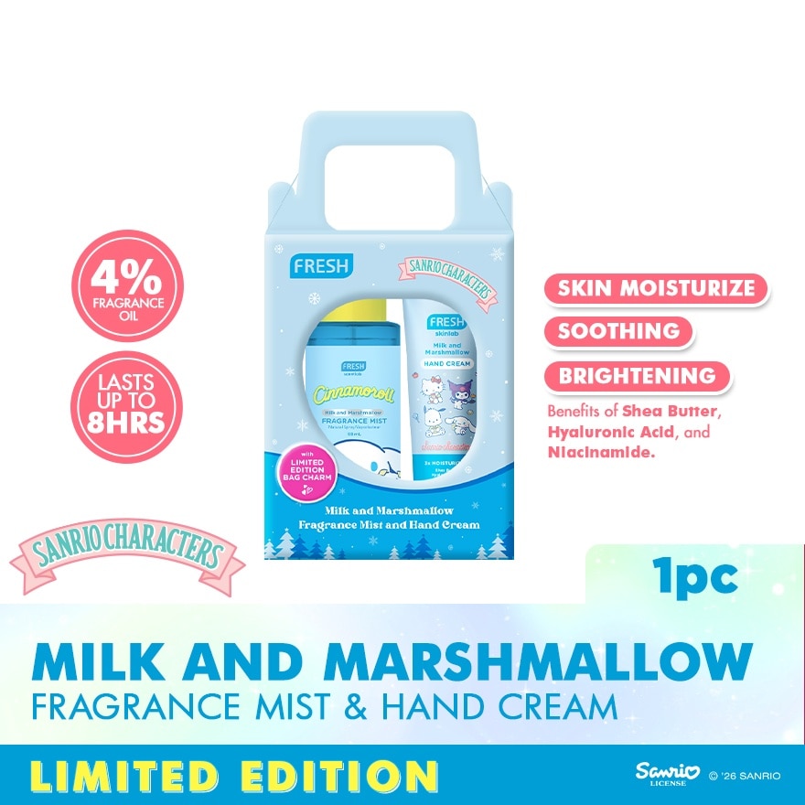 FRESH Sanrio Cinnamoroll Fragrance Mist Hand Cream Set image