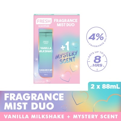 FRESH FRESH Scentlab Vanilla Milkshake Fragrance Mist Duo Set 2 x 88ml image