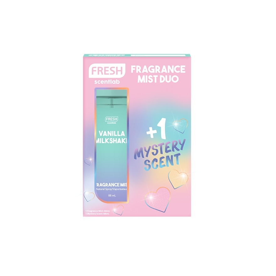 FRESH Scentlab Vanilla Milkshake Fragrance Mist Duo Set 2 x 88ml image