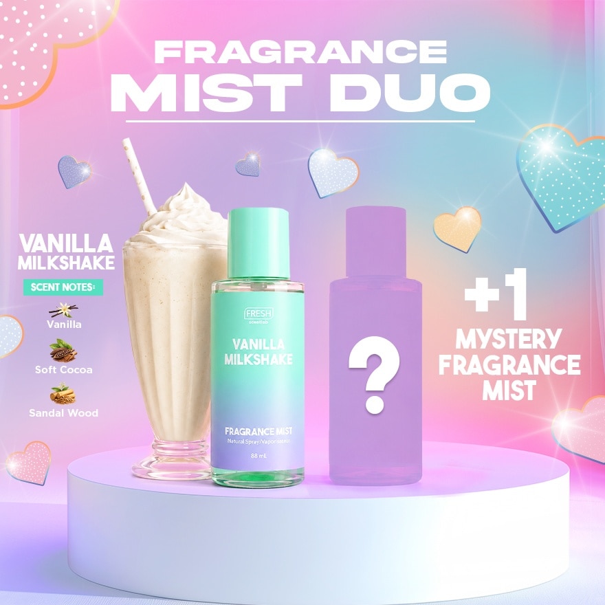 FRESH Scentlab Vanilla Milkshake Fragrance Mist Duo Set 2 x 88ml image