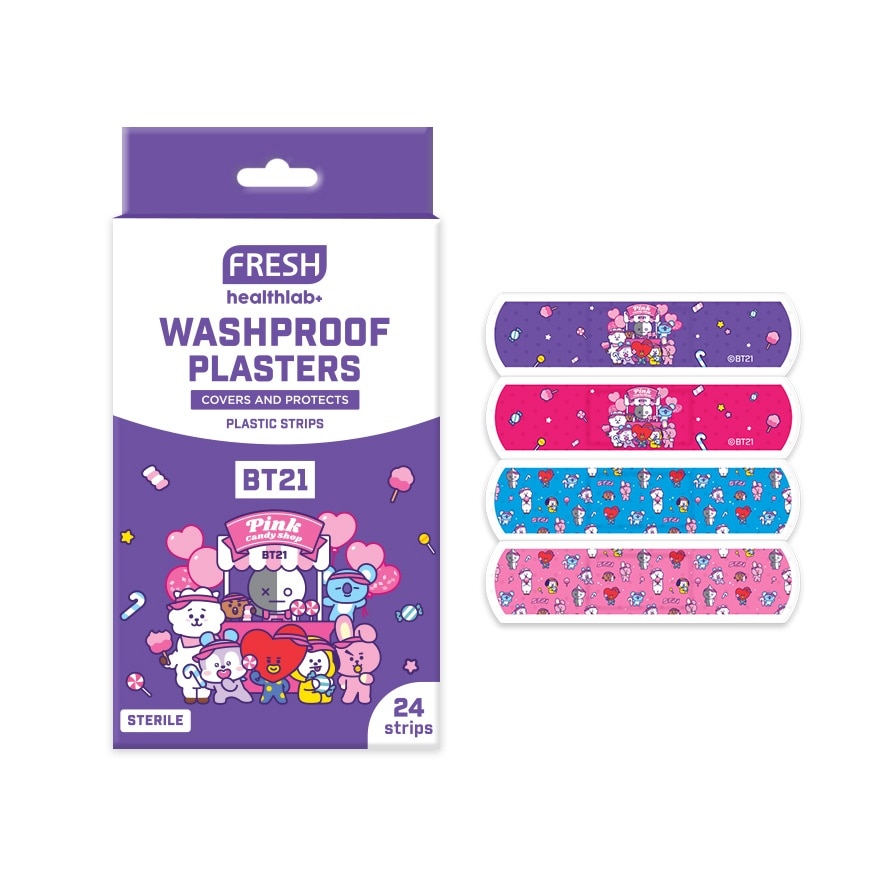 FRESH Healthlab BT21 Characters Washproof Plasters 24pcs image