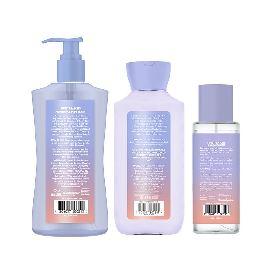 Fresh Skinlab Sweet Pea Bliss Signature Scent Body Regimen image