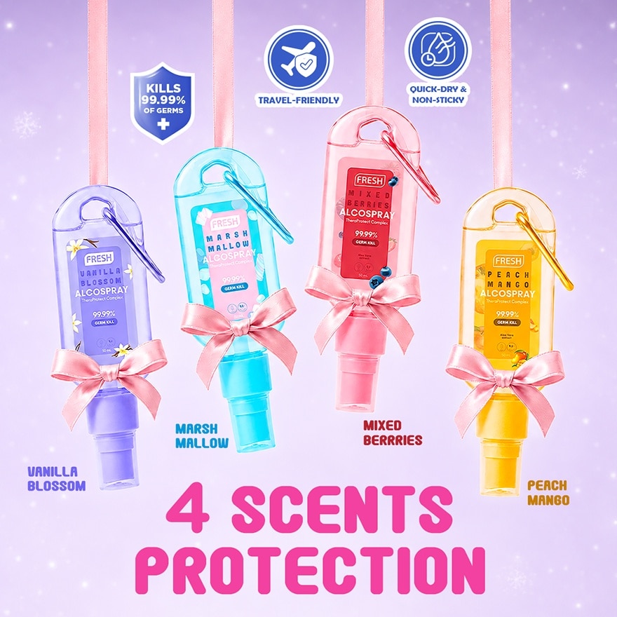 FRESH HEALTHLAB Alcospray Holiday Gift Set 4 x 50ml image