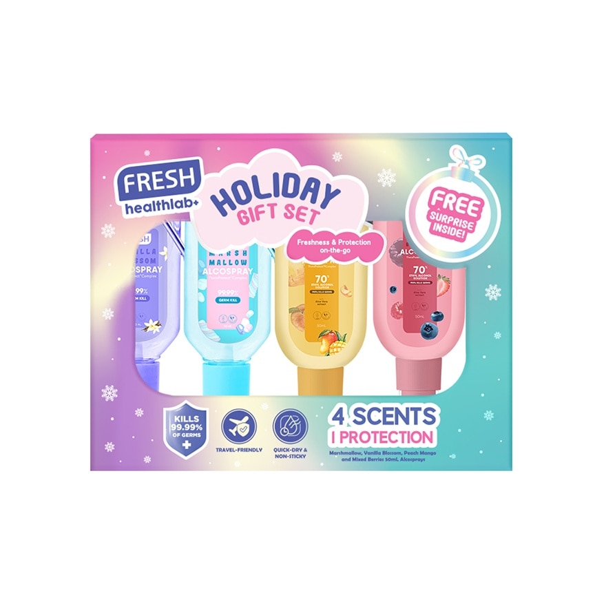 FRESH HEALTHLAB Alcospray Holiday Gift Set 4 x 50ml image