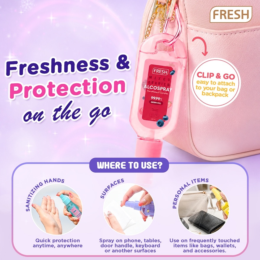 FRESH HEALTHLAB Alcospray Holiday Gift Set 4 x 50ml image