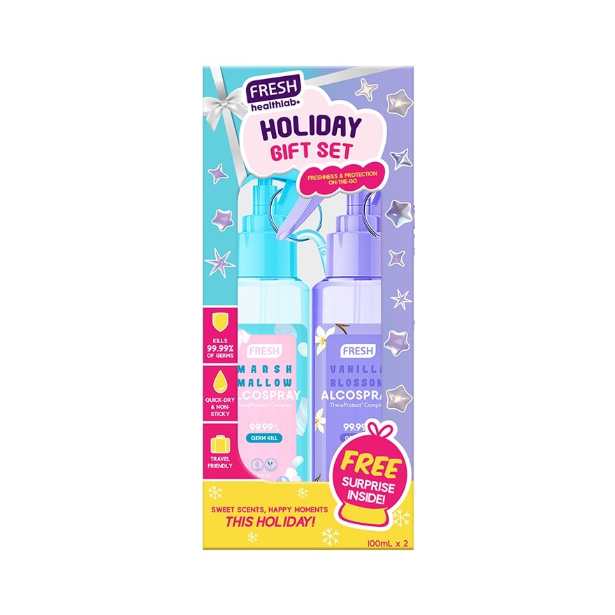 FRESH HEALTHLAB Vanilla Blossom And Marshmallow Alcospray Gift Set 100ml image
