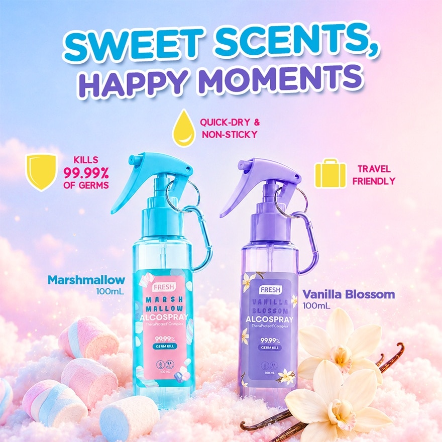 FRESH HEALTHLAB Vanilla Blossom And Marshmallow Alcospray Gift Set 100ml image