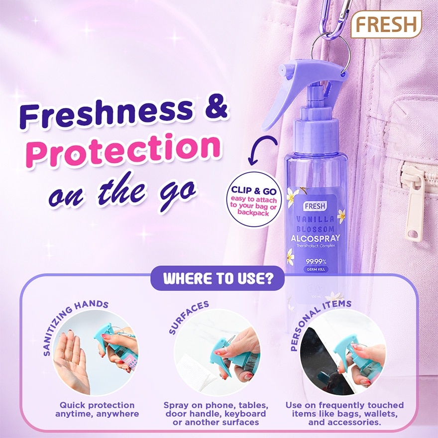 FRESH HEALTHLAB Vanilla Blossom And Marshmallow Alcospray Gift Set 100ml image