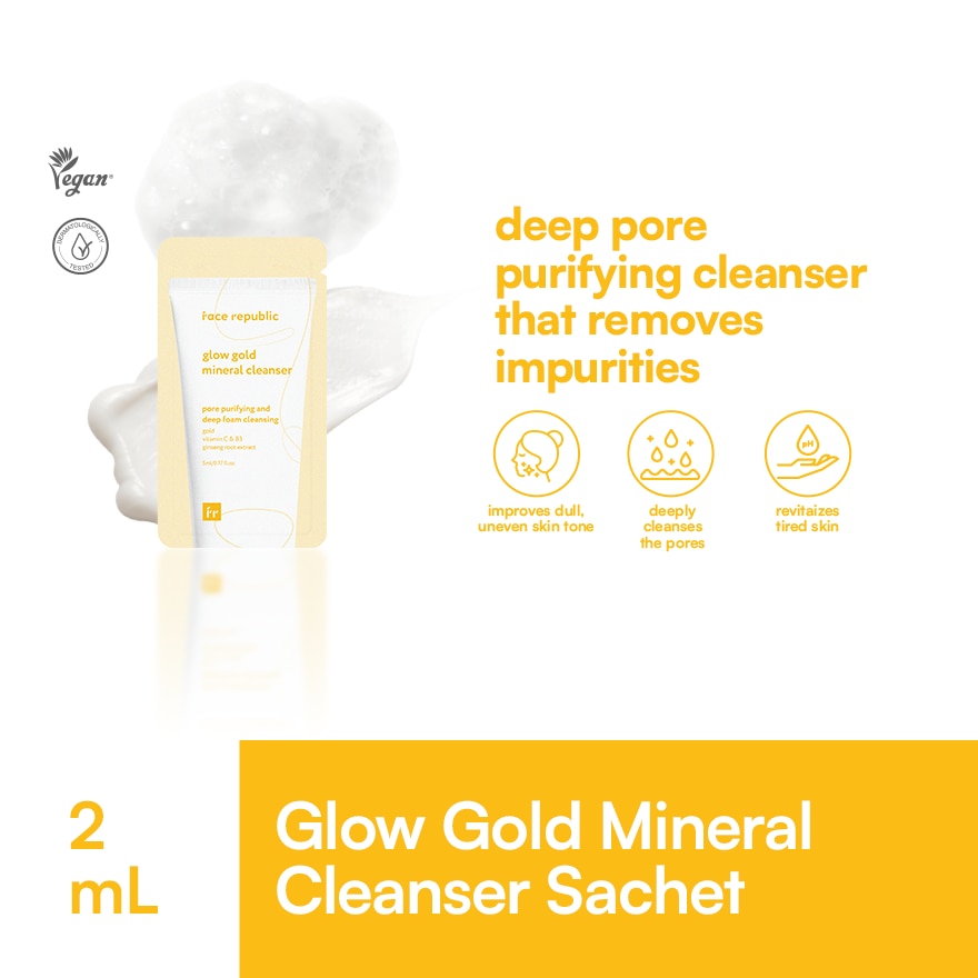 FACE REPUBLIC Gold Mineral Cleanser Sachet