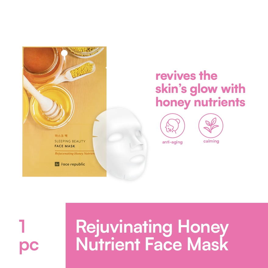FACE REPUBLIC Sleeping Beauty Face Mask Rejuvenating Honey Nutrient 23g