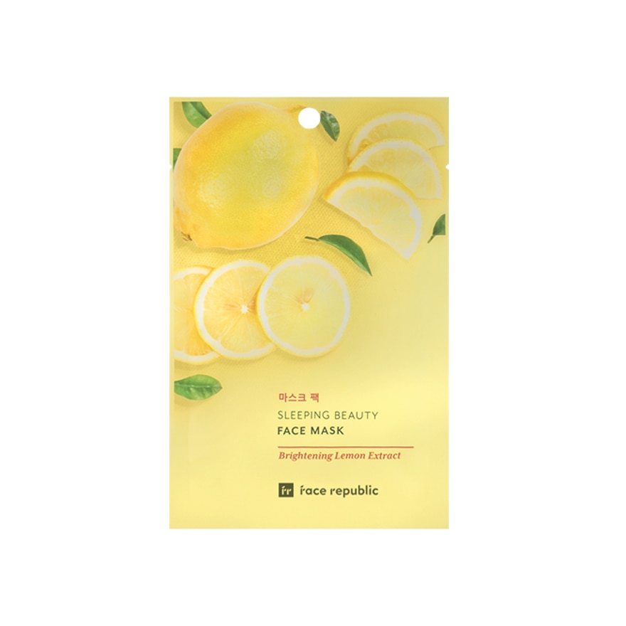 FACE REPUBLIC Sleeping Beauty Face Mask Brightening Lemon Extract 23g