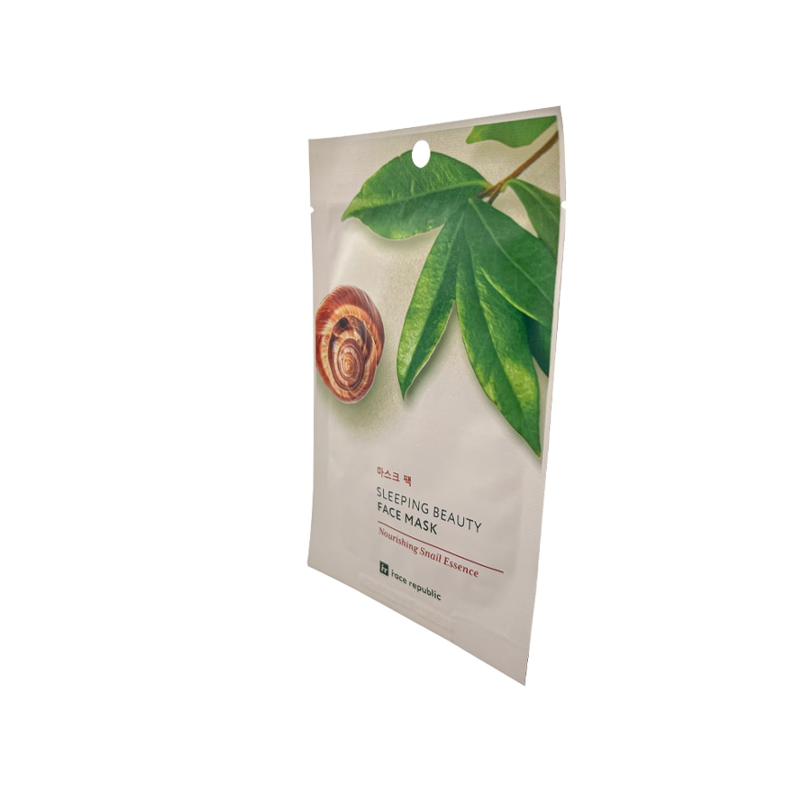 FACE REPUBLIC Sleeping Beauty Face Mask - Nourishing Snail Essence 23g