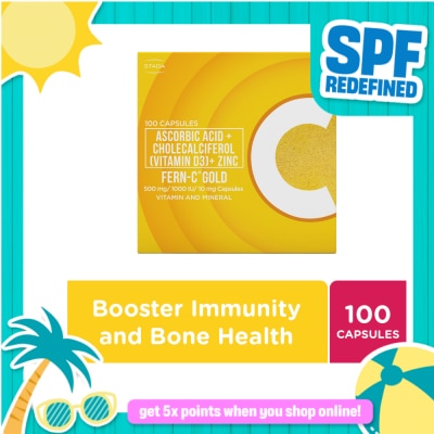 FERN C - FERN C 500mg/1000 IU/ 10mg capsule Sold Per Piece