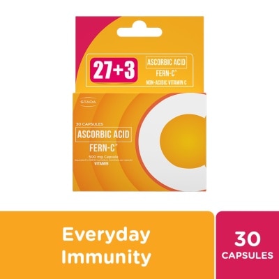 FERN C Ascorbic Acid (As Sodium Ascorbate) 27+3 Capsules